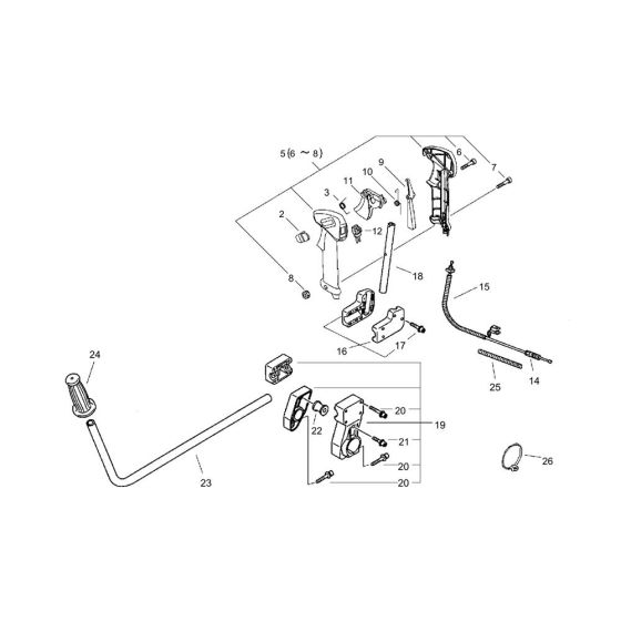 Handle for ECHO BCLS-580 Brushcutter