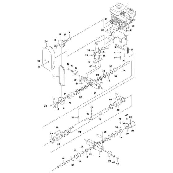 Drive Unit for Husqvarna BE 30 Screed