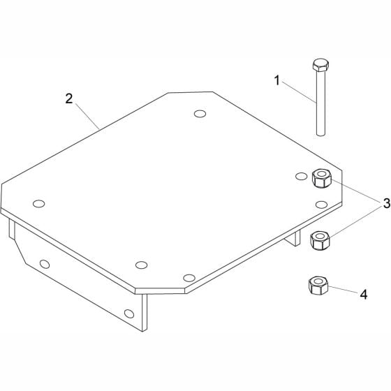 Bedplate Setup Assembly for Altrad Belle Claymore Floor Saw