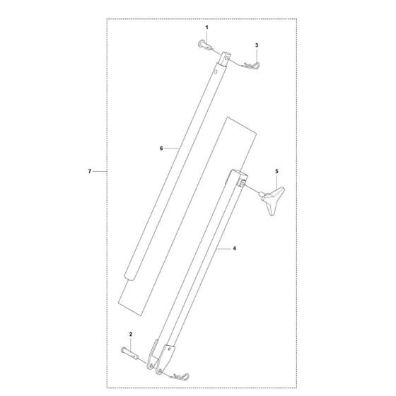 Shoulder Assembly for Husqvarna BG 375 H6, BG 375 H9 Trowel