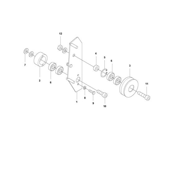 Clutch Assembly for Husqvarna BG 375 H9 Trowel