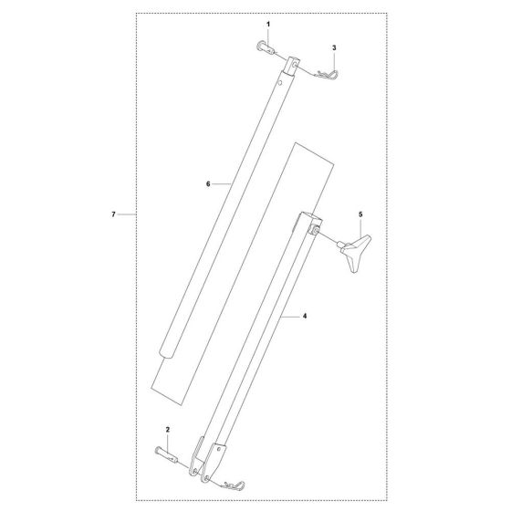 Shoulder Assembly for Husqvarna BG 475 Trowel