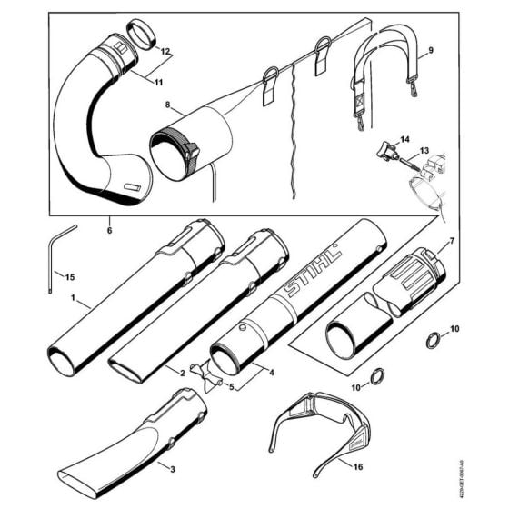 Nozzle, Vacuum Attachment for Stihl BG 85 Leaf Blower