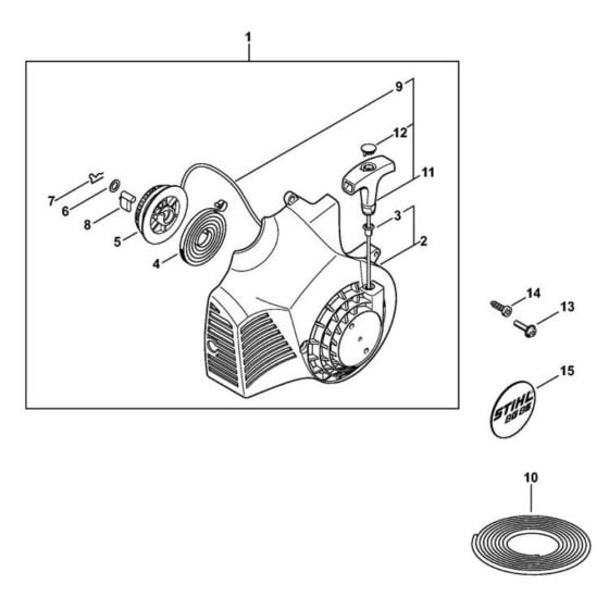 Rewind Starter for Stihl BG 85 Leaf Blower