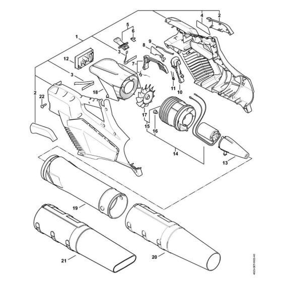 Spare Parts for Stihl BGA 57 Cordless Leaf Blower