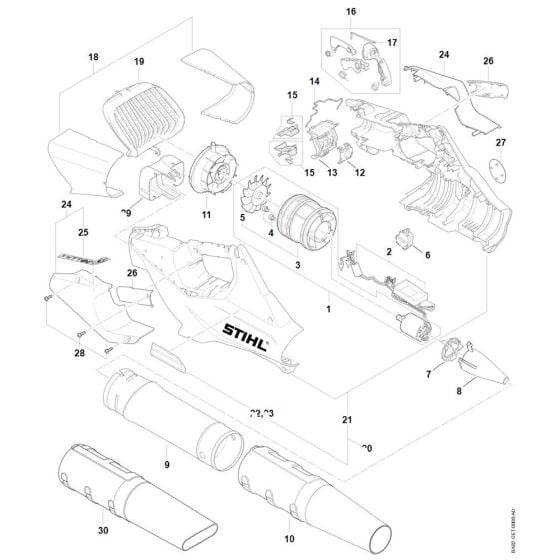 Spare Parts for Stihl BGA 86 Cordless Leaf Blower