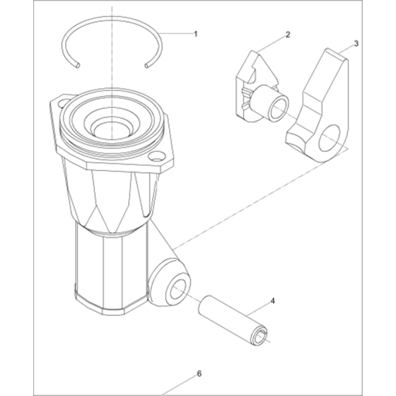 Tool Holder Assembly for Wacker BH22-5000007890 (Petrol) Rev.107 Breakers