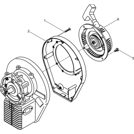 Gas Engine Assembly for Wacker BH22-5000007890 (Petrol) Rev.107 Breakers