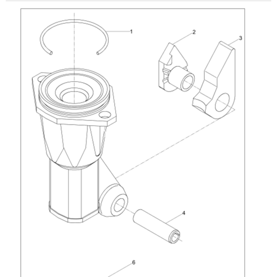 Tool Holder Assembly for Wacker BH23-5000610381 (Petrol) Rev.102 Breakers