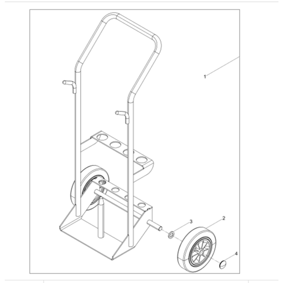 Cart Transportation  Assembly for Wacker BH23-5000007891 (Petrol) Rev.109 Breakers