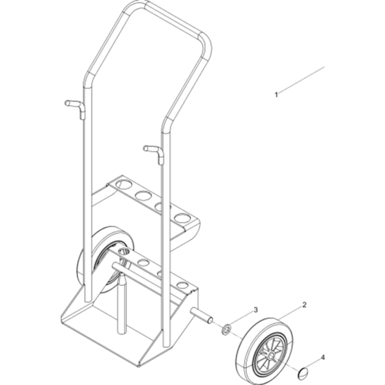 Cart Transportation Assembly for Wacker BH23-5000007892 (Petrol) Rev.109 Breakers