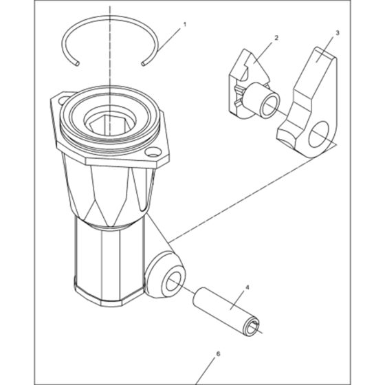 Tool Holder Assembly for Wacker BH23-5000007892 (Petrol) Rev.109 Breakers