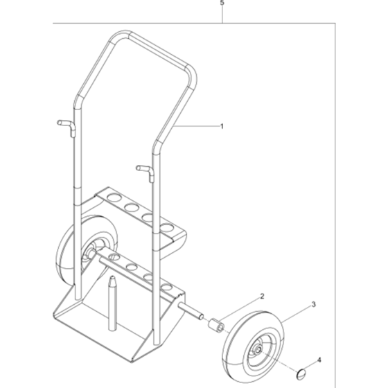 Cart Transportation-1 Assembly for Wacker BH24-5000008937 (Petrol) Rev.105 Breakers