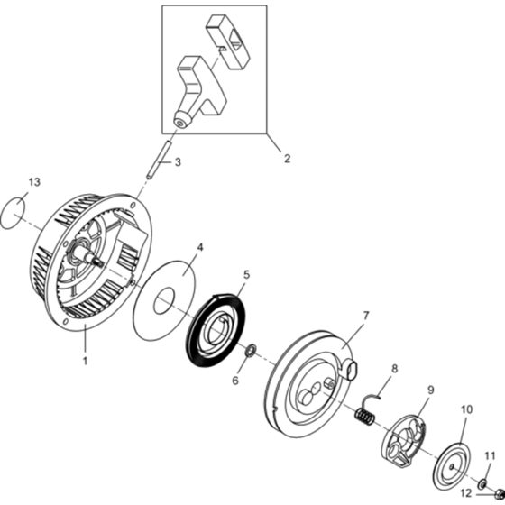 Starter Assembly for Wacker BH24 5000610383 (Petrol) Rev.102 Breakers