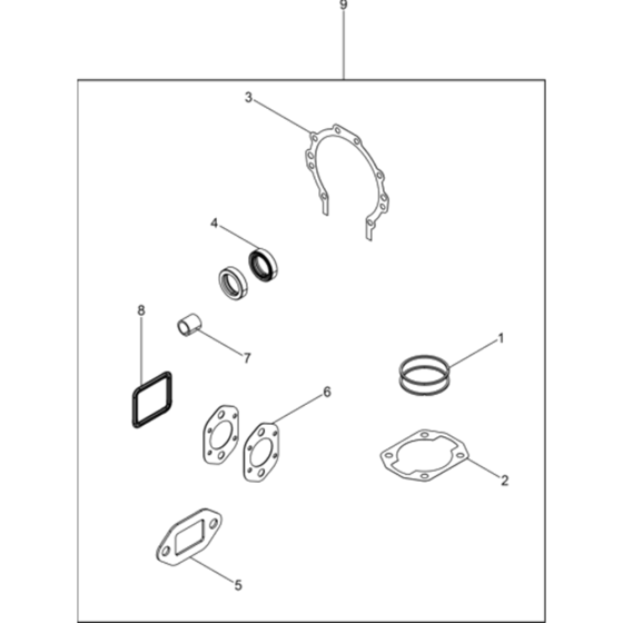 Repair Kit WM 80 Piston Ring Assembly for Wacker BH65 5100004032 (Petrol 27x80) Rev.103 Breakers