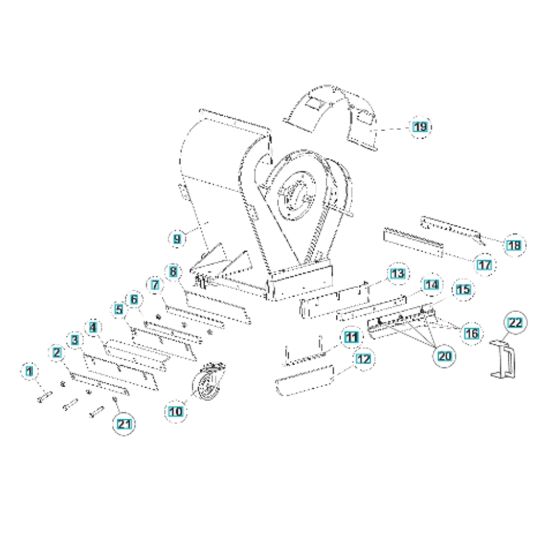 Seal Assembly for Husqvarna BLASTRAC EBE 350EX Steel Shot Blasters