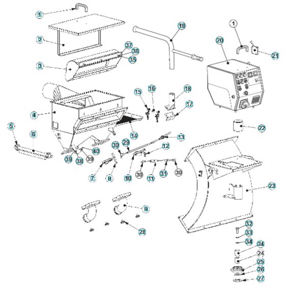 Separator Assembly for Husqvarna BLASTRAC 2-30DS Concrete Shot Blasters