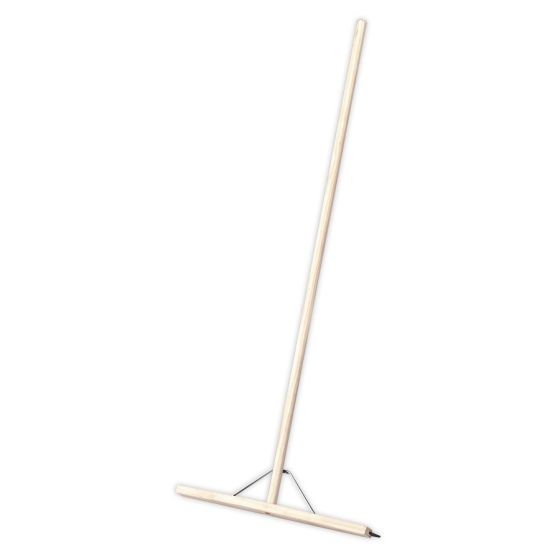 Rubber Floor Squeegee 24"(600mm) with Wooden Handle Sealey Part No. BM24RS