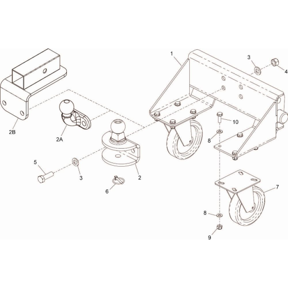 Optional Equipment - Towbar Assembly for Belle BMD 300 Mini Dumper