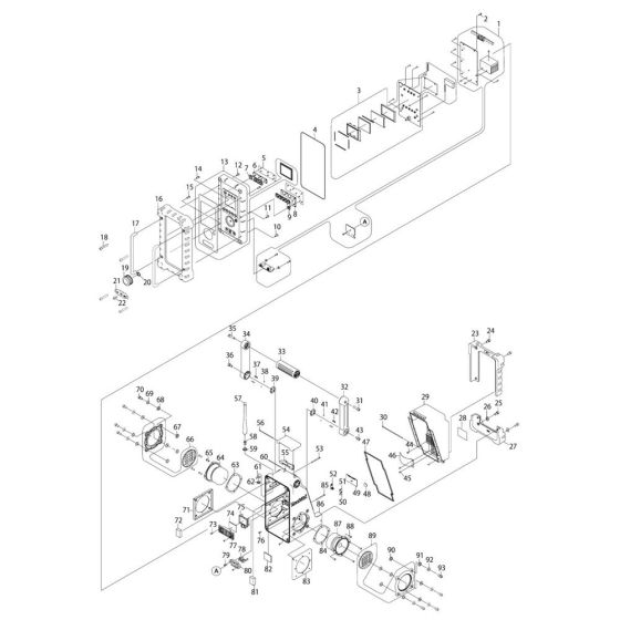 Complete Assembly for Makita BMR100 Radio