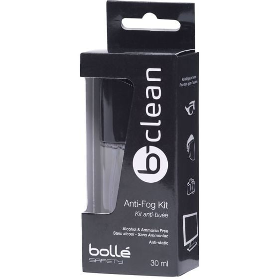 BOLLE Anti-Fog Lens Cleaning Kit B200 - 30ml Solution & Microfibre Cloth