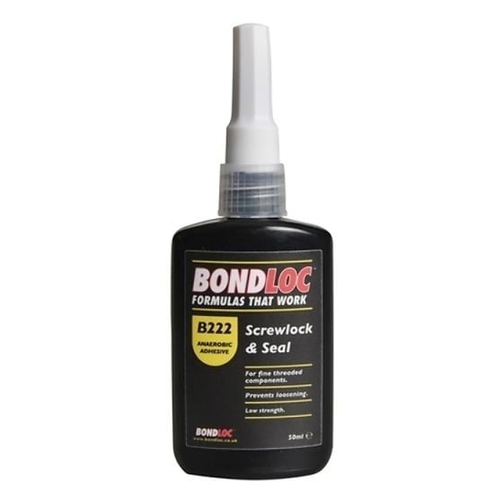 B222 Bondloc Screwlock Low Strength Threadlocker 50ml