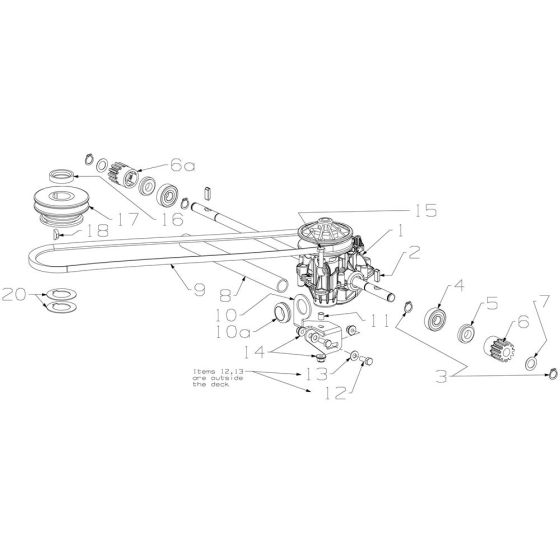 Gearbox Assembly for Morrison Boxer (2022 Dec 465972) Power Drive Mower