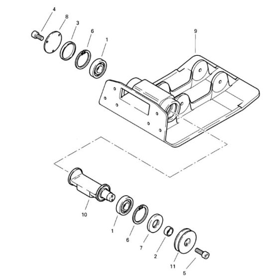 Base Plate Assembly for Bomag BP 15/45 Compactors