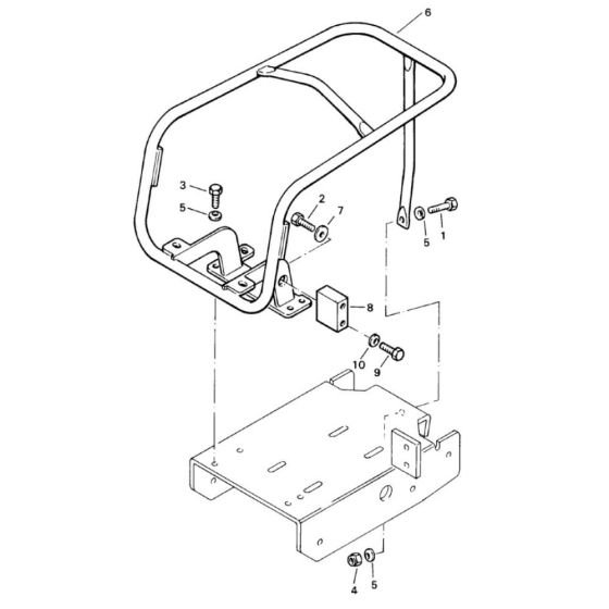 Protection Bow Assembly for Bomag BP 15/45 Compactors