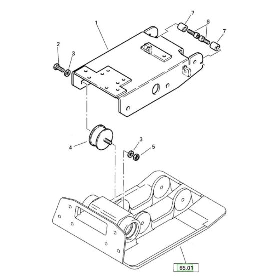 Frame Assembly for Bomag BP 15/45D Compactors