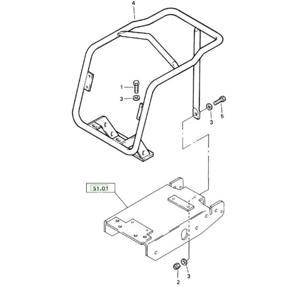 Protection Bow Assembly for Bomag BP 15/45D Compactors