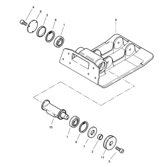 Base Plate Assembly for Bomag BP 15/45D Compactors