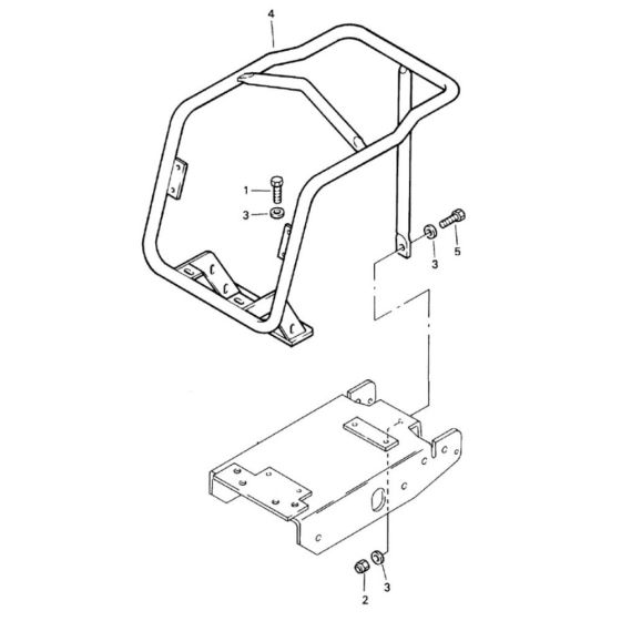 Protection Bow Assembly for Bomag BP 15/45D Compactors