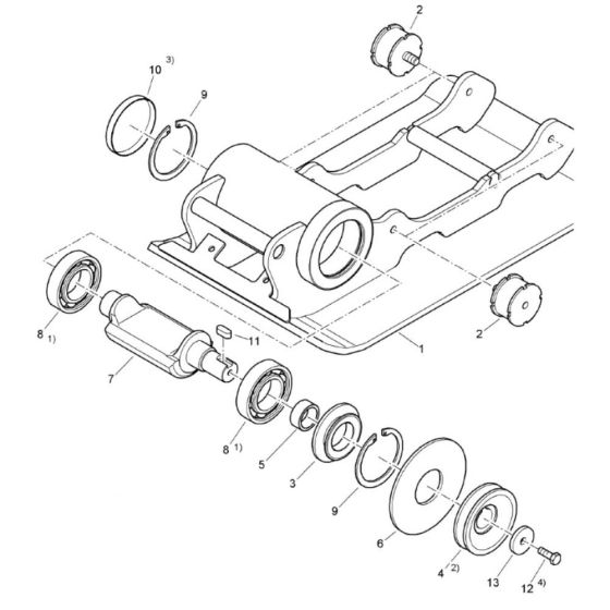 Base Plate Assembly for Bomag BP 10/30 Compactors