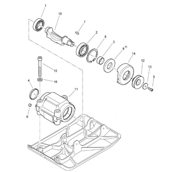 Exciter Unit Assembly for Bomag BP 10/35 Compactors