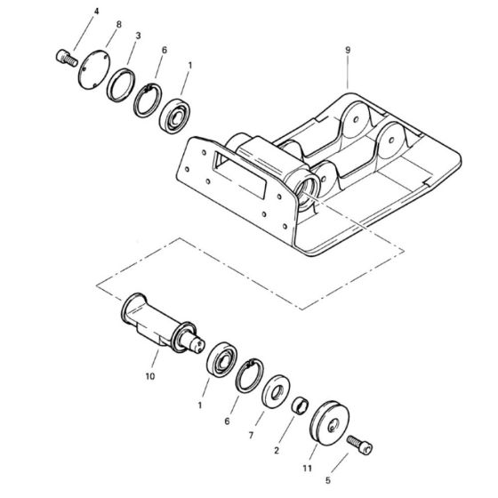 Vibratory Plate Assembly for Bomag BP 10/36 Compactors