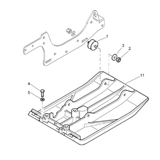 Base Plate Assembly for Bomag BP 10/30-2 Compactors