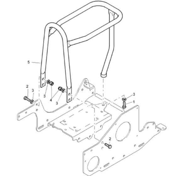 Protection Bow (01220351001-101220351163) Assembly for Bomag BP 10/30-2 Compactors