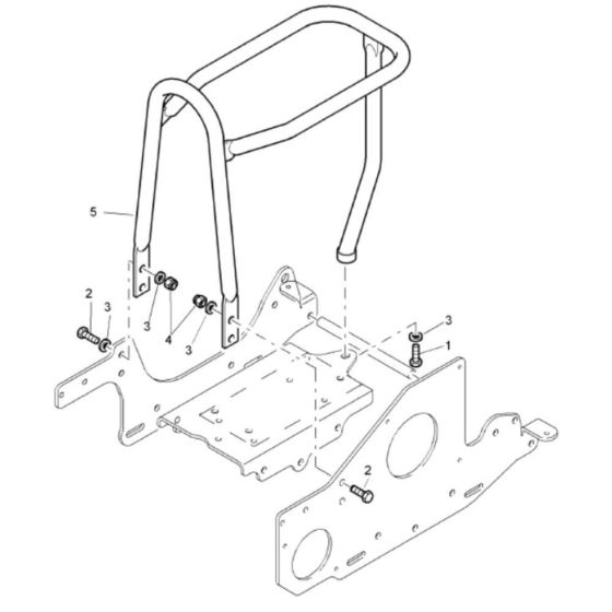 Protection Bow Assembly for Bomag BP 10/30-2 Compactors