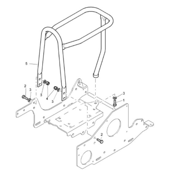 Protection Bow Assembly for Bomag BP 10/30-2 Compactors