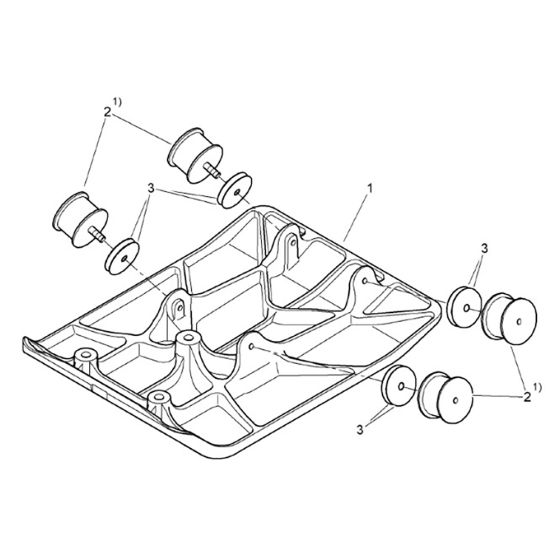 Base Plate Assembly for Bomag BP 12/40 Compactors