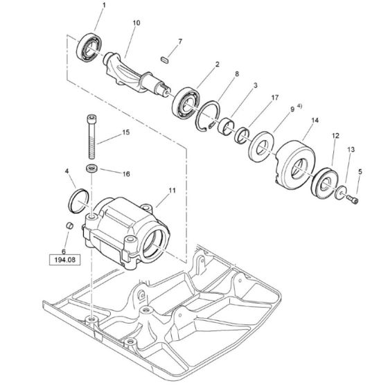 Exciter Unit Assembly for Bomag BP 12/50 A Compactors