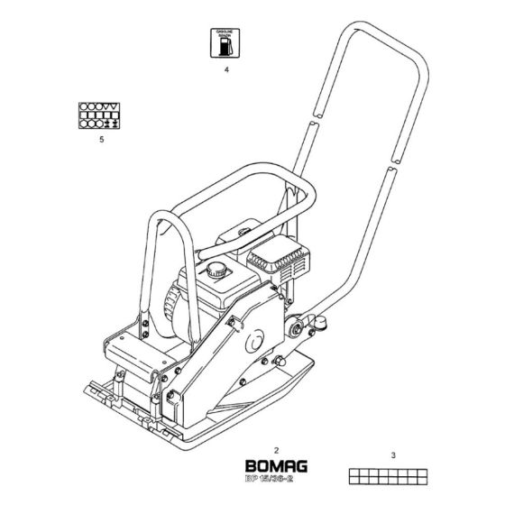 Decals Assembly for Bomag BP 15/36-2 Compactors