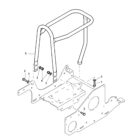 Proteciton Bow Assembly for Bomag BP 15/36-2 Compactors