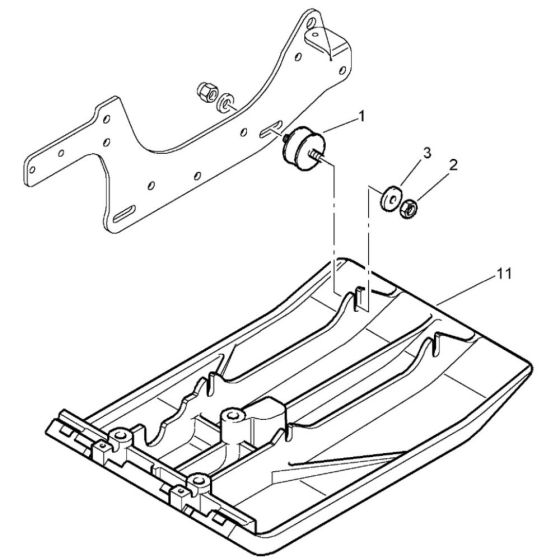 Base Plate Assembly for Bomag BP 15/45-2 Compactors