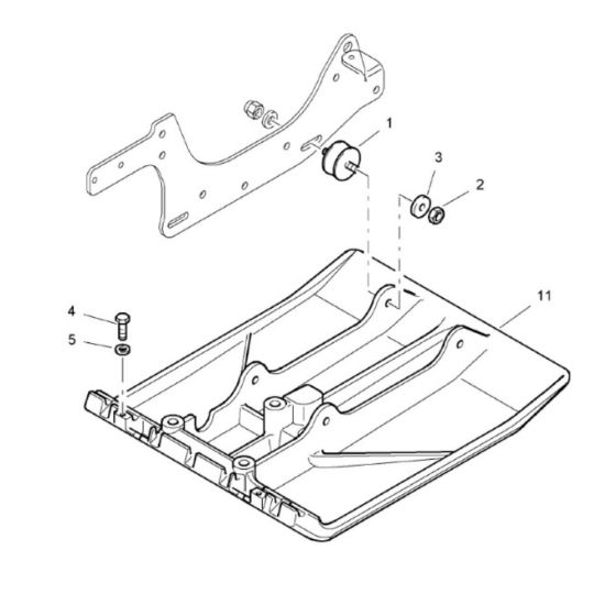 Base Plate Assembly for Bomag BP 18/45-2 Compactors