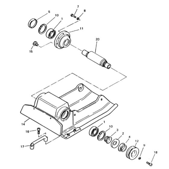 Base Plate (101740000104-101740000393) Assembly for Bomag BP 18/53 Compactors