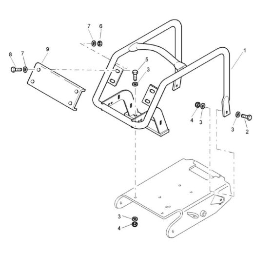 Proteciton Bow Assembly for Bomag BP 20/48 Compactors