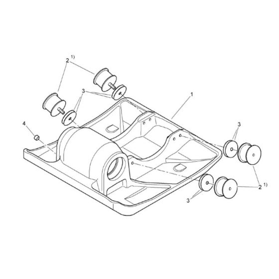 Base Plate (101230442001-101230449999) Assembly for Bomag BP 20/50 Compactors