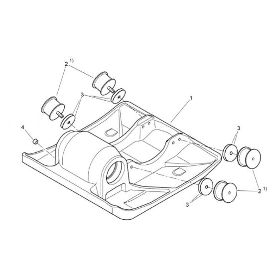 Base Plate (101230441001-101230442000) Assembly for Bomag BP 20/50 Compactors